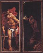 Peter Paul Rubens St Christopber and the Hermit (mk01) oil on canvas